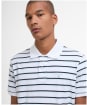 Men's Barbour Ashill Striped Tailored Fit Polo Shirt - White
