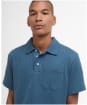 Men's Barbour Dymchurch Seersucker Polo Shirt - Dusk Blue