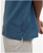 Men's Barbour Dymchurch Seersucker Polo Shirt - Dusk Blue