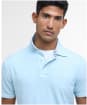 Men's Barbour Drayton Linen Tailored Fit Polo Shirt - Pale Sky