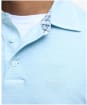 Men's Barbour Drayton Linen Tailored Fit Polo Shirt - Pale Sky
