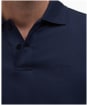Men's Barbour Drayton Linen Tailored Fit Polo Shirt - Navy