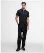 Men's Barbour International Ollie Twin Tipped Placket Polo - Black