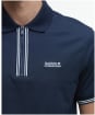 Men's Barbour International Ollie Twin Tipped Placket Polo - Navy