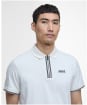 Men's Barbour International Ollie Twin Tipped Placket Polo - Whisper White