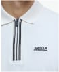 Men's Barbour International Ollie Twin Tipped Placket Polo - Whisper White