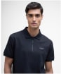 Men's Barbour International Chapter Jacquard Texture Polo - Black