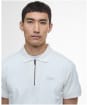 Men's Barbour International Chapter Jacquard Texture Polo - Whisper White