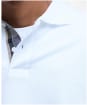 Men's Barbour Premium Tartan Pique Polo Shirt - White