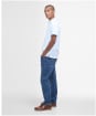 Men's Barbour Premium Tartan Pique Polo Shirt - White