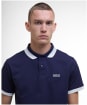 Men's Barbour International Caleb Multi Tipped Polo Shirt - Midnight Blue