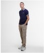 Men's Barbour International Caleb Multi Tipped Polo Shirt - Midnight Blue