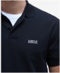 Men's Barbour International Lightweight Pique Essential Polo Shirt - Black