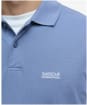Men's Barbour International Lightweight Pique Essential Polo Shirt - Washed Blue