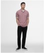Men's Barbour International Lightweight Pique Essential Polo Shirt - Vintage Pink