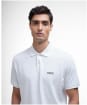 Men's Barbour International Lightweight Pique Essential Polo Shirt - White
