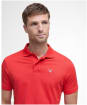 Men's Barbour Active Tailored Fit Polo Shirt - Risk Red