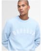 Men's Barbour Prep Logo Crew Sweater - Ocean Sky