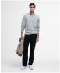 Men’s Barbour International Essential Half Zip Sweater - Concrete