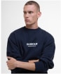 Men's Barbour International Formula Oversized Crew Sweatshirt - Sapphire Navy