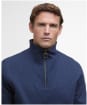 Men's Barbour Nelson Half Zip Sweatshirt - Navy Marl
