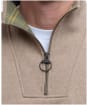 Men's Barbour Nelson Half Zip Sweatshirt - Stone Marl
