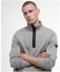 Men's Barbour International Outline Funnel Neck Sweatshirt - Concrete