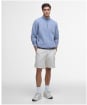 Men's Barbour International Ewan Half Zip Funnel Neck - Washed Blue