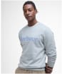 Men's Barbour Pique Applique Crew Sweatshirt - Grey Marl