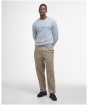 Men's Barbour Pique Applique Crew Sweatshirt - Grey Marl
