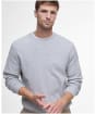 Men's Barbour Pique Interlock Crew Sweatshirt - Grey Marl