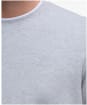 Men's Barbour Pique Interlock Crew Sweatshirt - Grey Marl