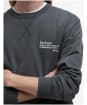Men's Barbour Bulford Relaxed Fit Crew Sweatshirt - Gunmetal