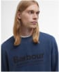 Men's Barbour Larkhill Crew Neck Sweatshirt - Navy