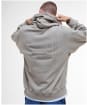 Men's Barbour International Micro Block Graphic Hoodie - Concrete