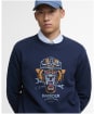 Men's Barbour International Carlisle Graphic Sweatshirt - Sapphire Navy