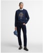 Men's Barbour International Carlisle Graphic Sweatshirt - Sapphire Navy