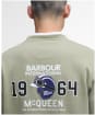 Men's Barbour International Giles Steve McQueen Graphic Sweatshirt - Bleached Olive