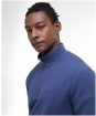Men's Barbour Pique Interlock Half Zip Sweatshirt - Oceana