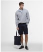 Men's Barbour Pique Interlock Half Zip Sweatshirt - Grey Marl