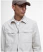 Men's Barbour Glendale Zip Through Cotton Overshirt - Mist