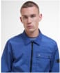 Men's Barbour International Inline Overshirt - North Sea Blue
