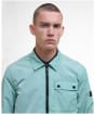 Men's Barbour International Inline Overshirt - Granite Green