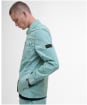 Men's Barbour International Inline Overshirt - Granite Green