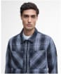 Men's Barbour International Arne Checked Overshirt - Black