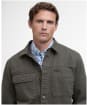 Men's Barbour Lingfield Canvas Overshirt - Fern
