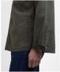 Men's Barbour Lingfield Canvas Overshirt - Fern