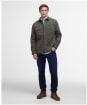 Men's Barbour Lingfield Canvas Overshirt - Fern