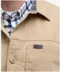 Men's Barbour Lingfield Canvas Overshirt - Dark Stone