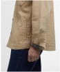 Men's Barbour Lingfield Canvas Overshirt - Dark Stone